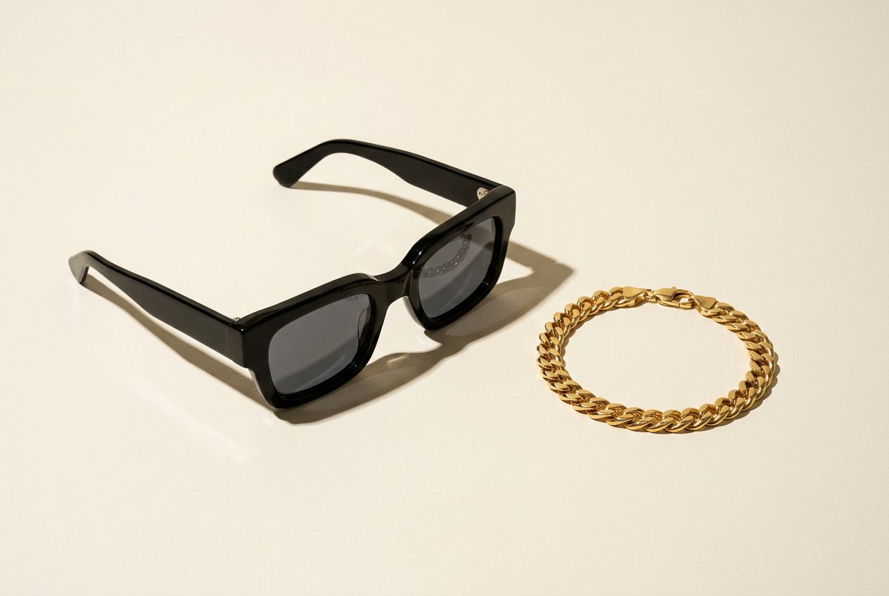 Chunky acetate sunglasses