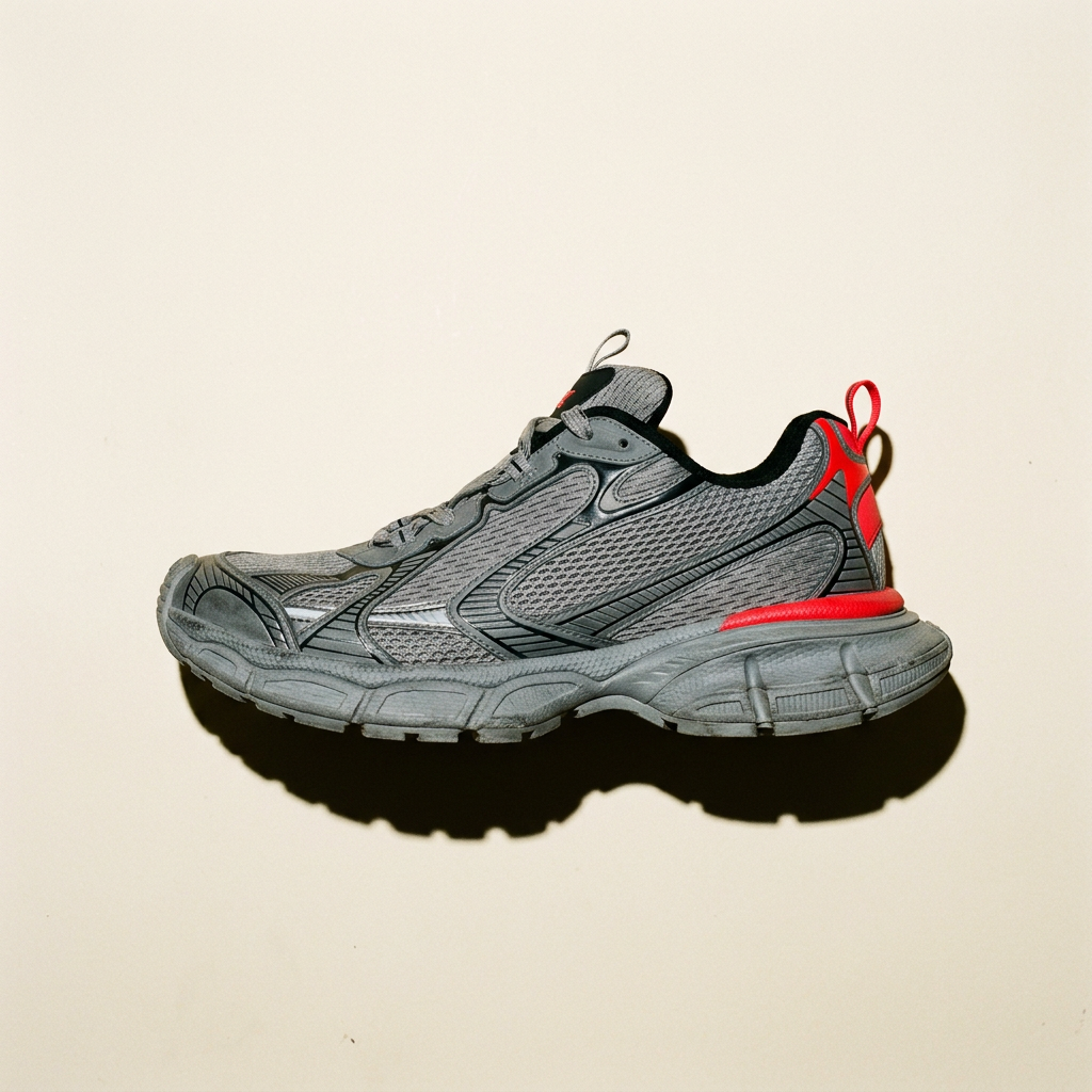 Chunky mesh runner sneaker