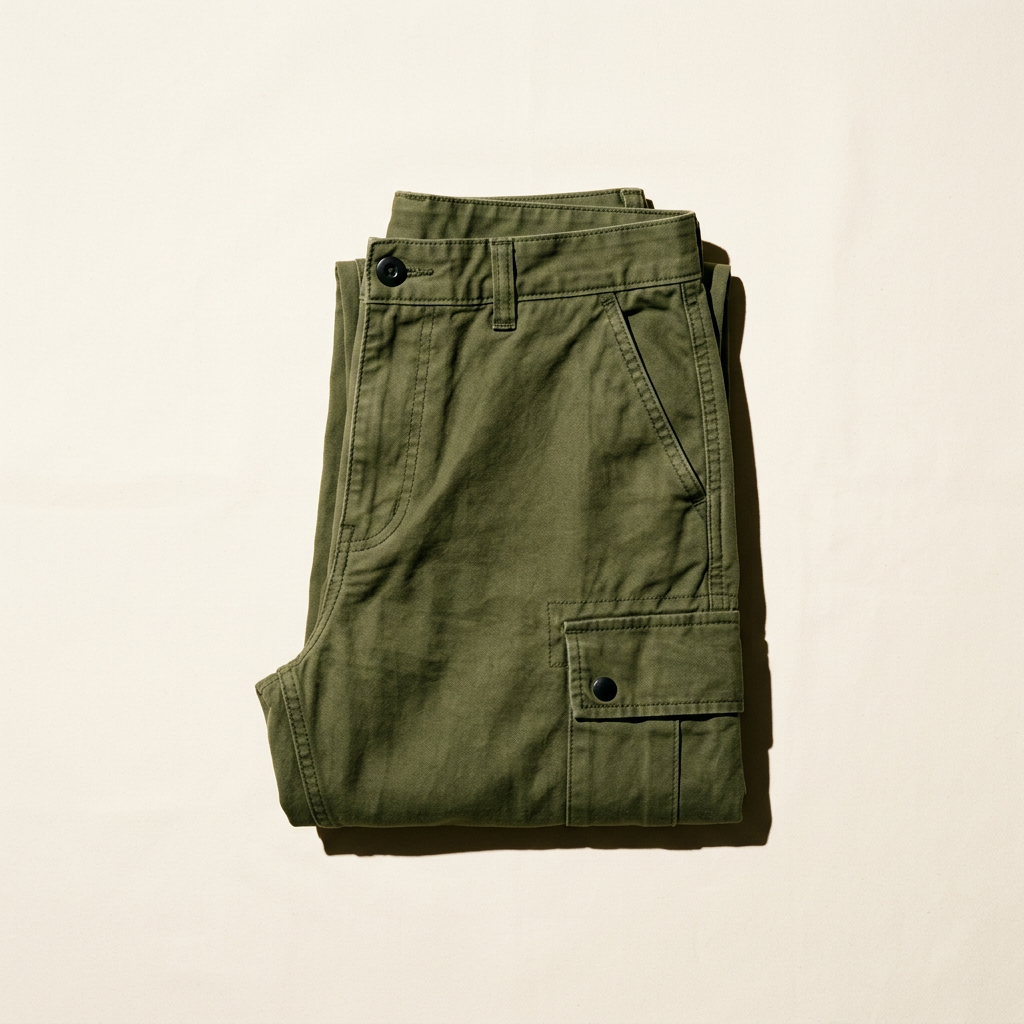 Relaxed utility cargo trousers