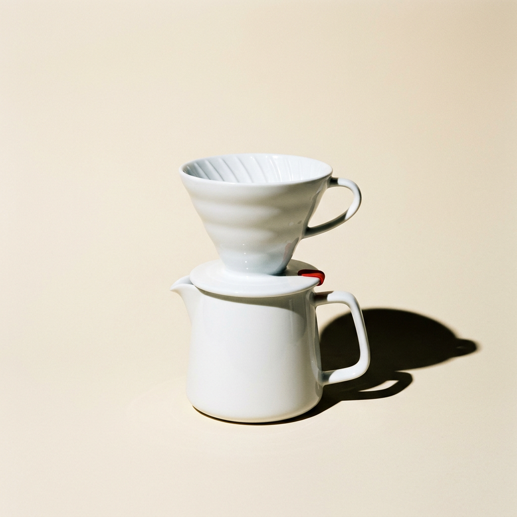 Ceramic pour-over coffee set